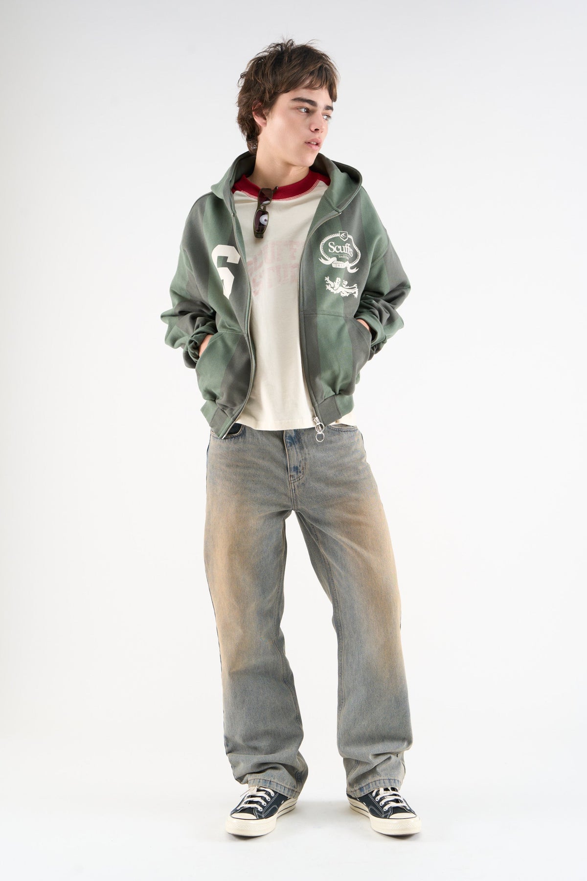 Picadilly Green Zipper