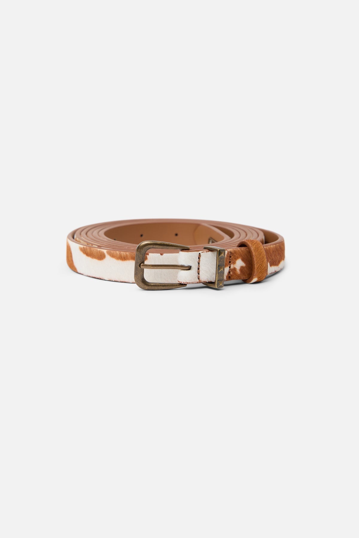 Bandit Cow Brown Double Belt