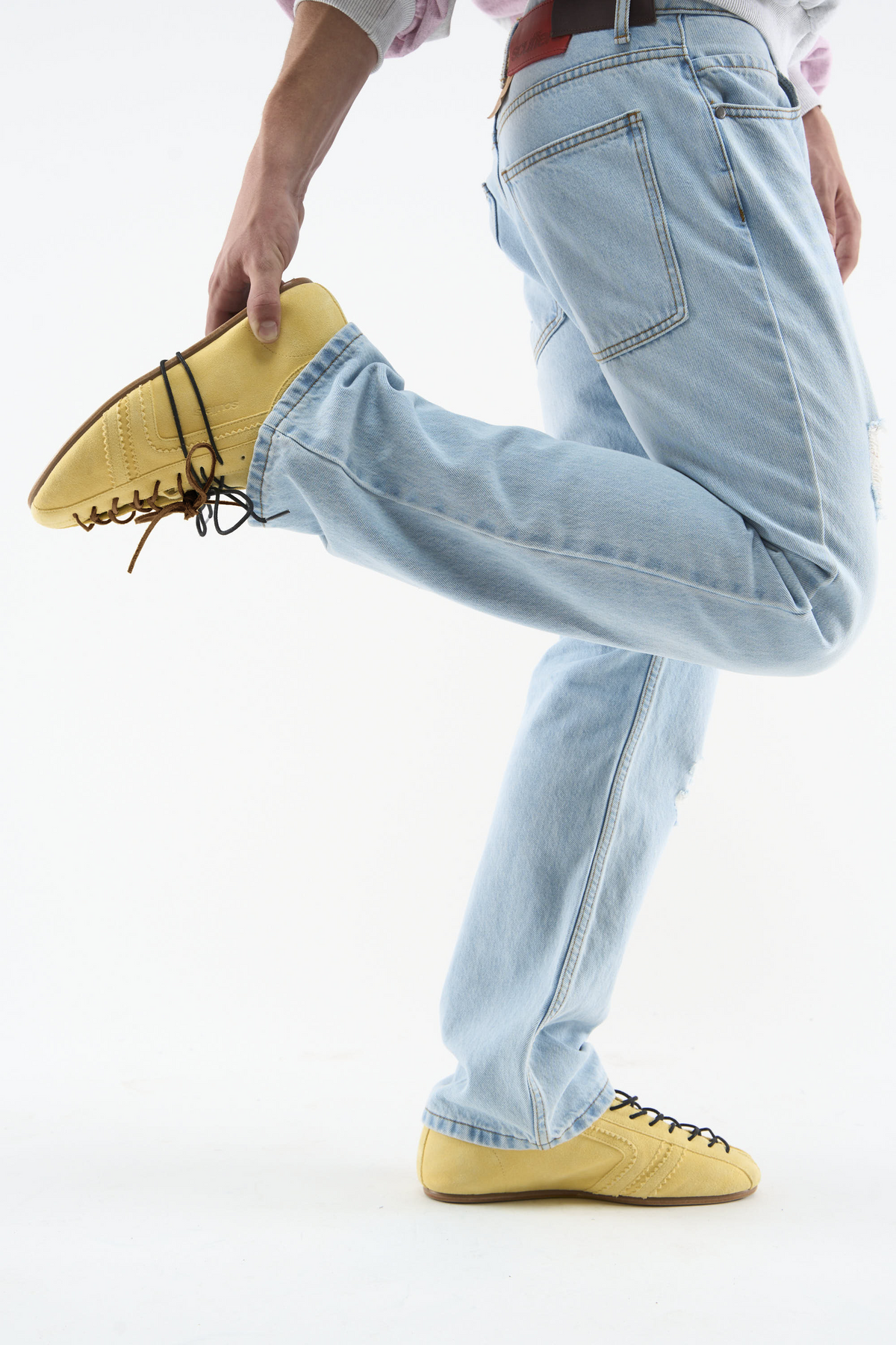Iconic Suede Yellow Shoes