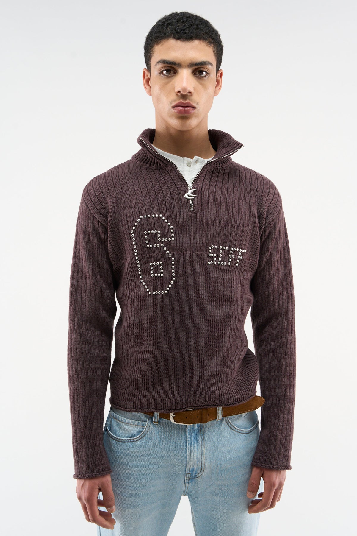 Date Burgundy Knit