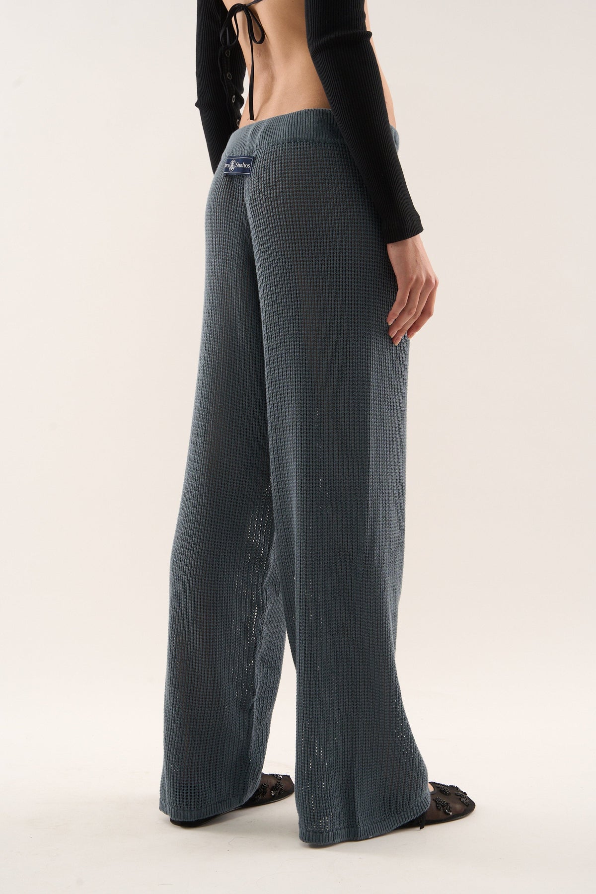 Double Moon Dusty Blue Pants
