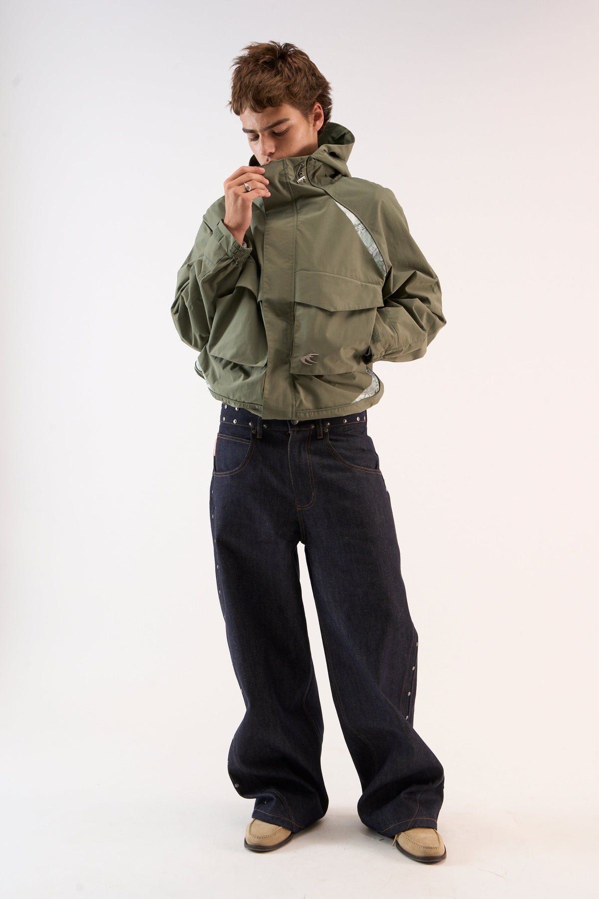 New Essential Green Windbreaker