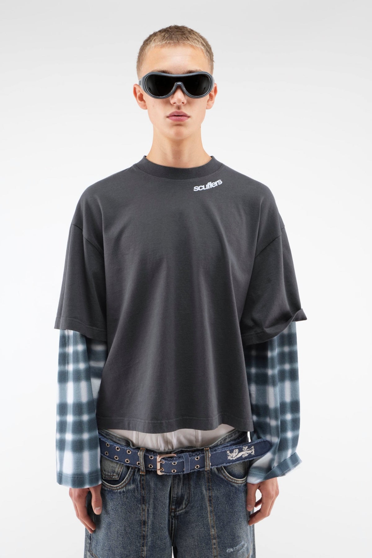 Blur Kurtis Navy Longsleeve