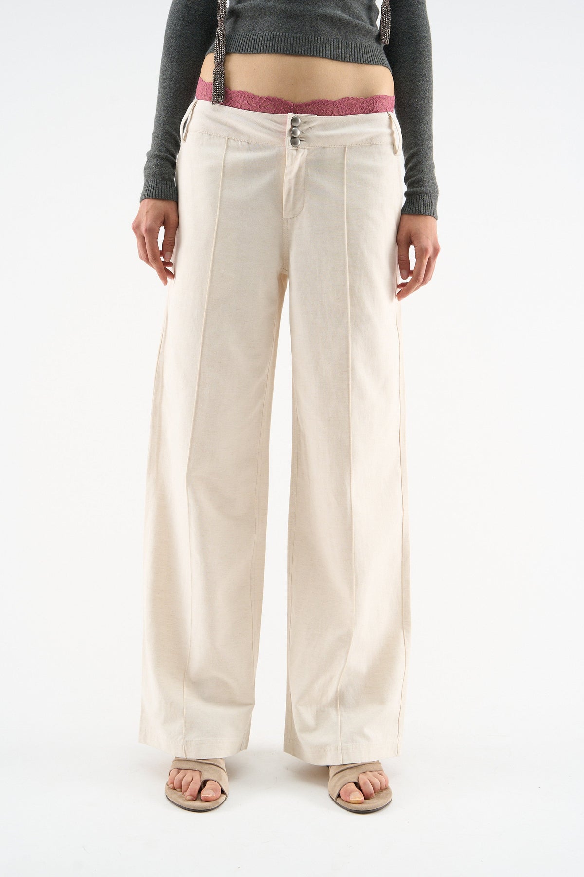 Summer Tailoring White Pants
