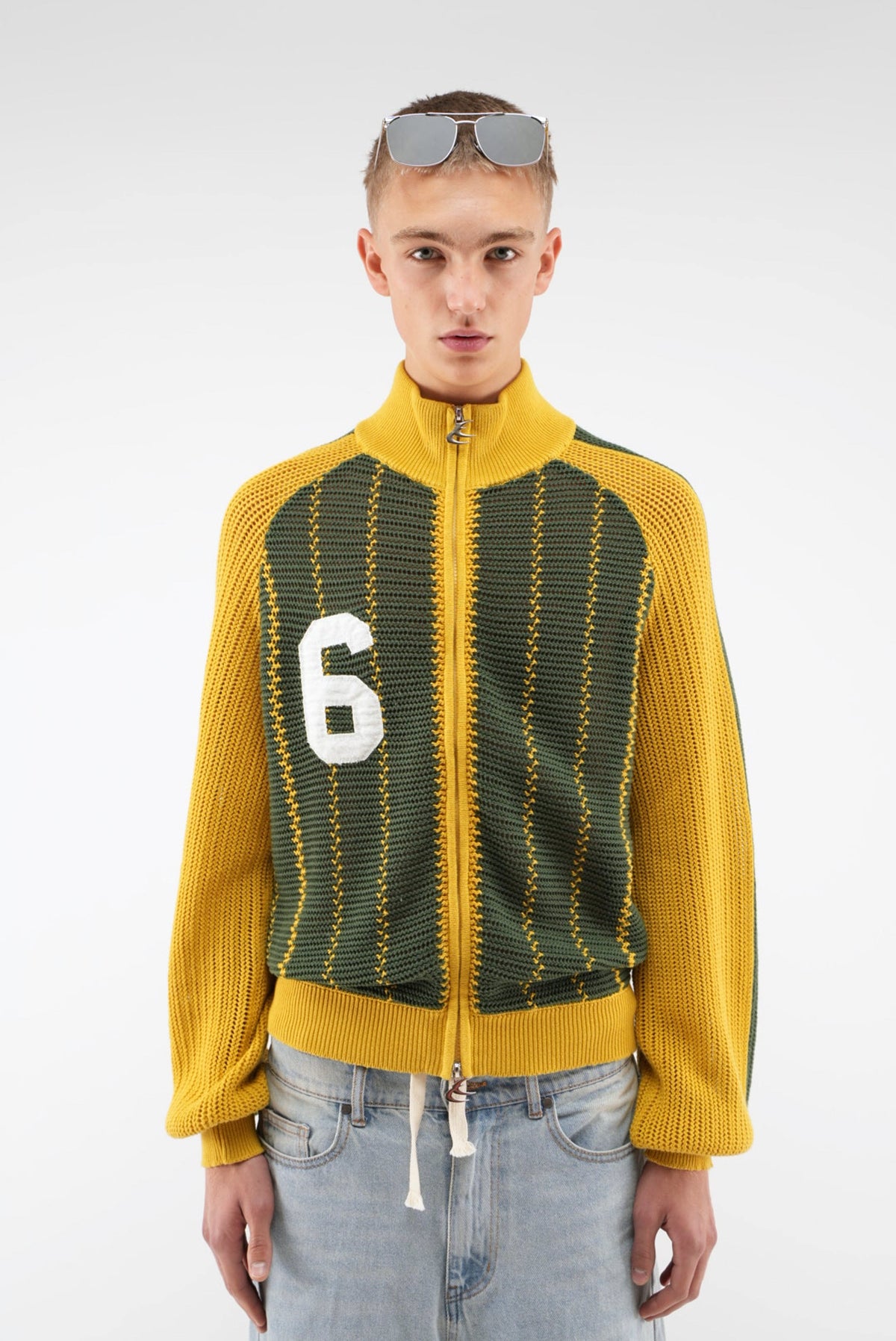 Beacon Yellow Knit Zipper