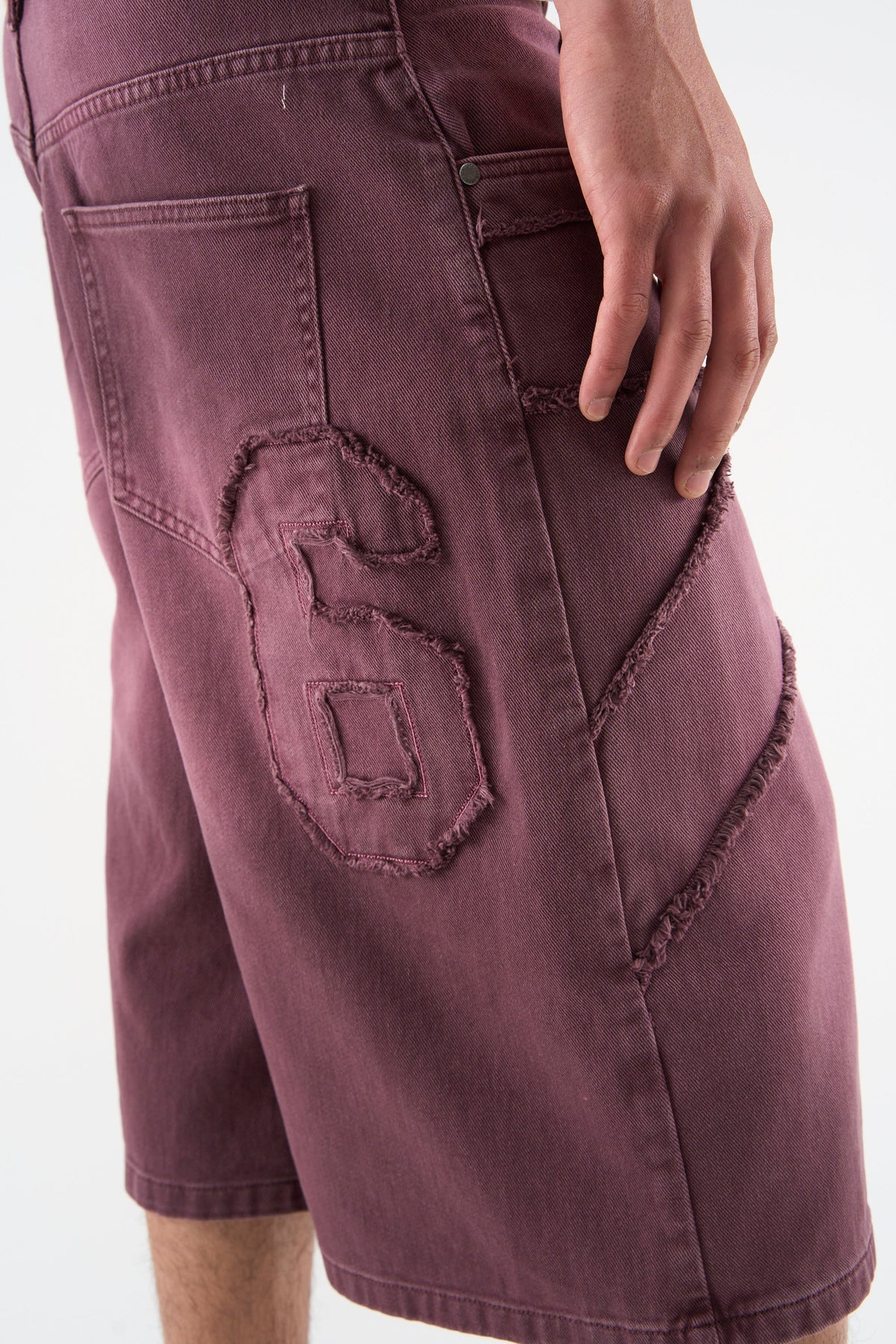 OPS Burgundy Jorts