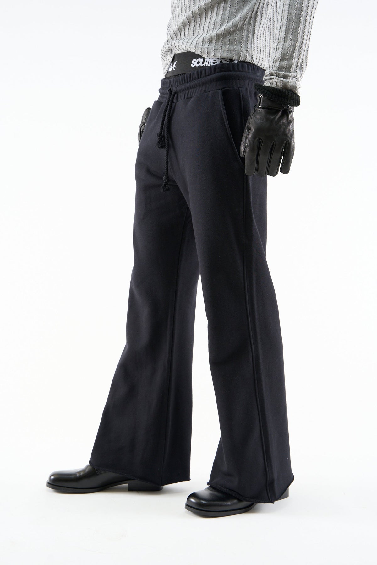 Flared Black Sweatpants