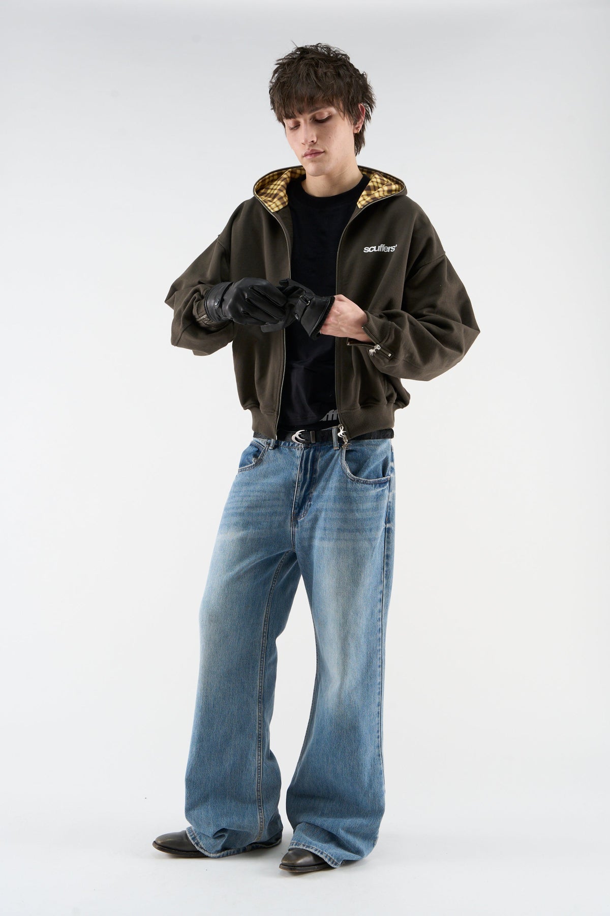 Gothic Dark Green Zipper