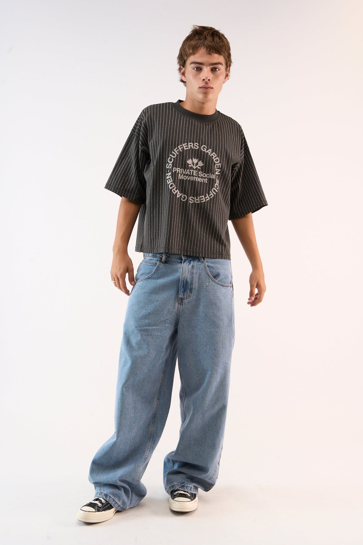 Pinstripe Dark T-Shirt