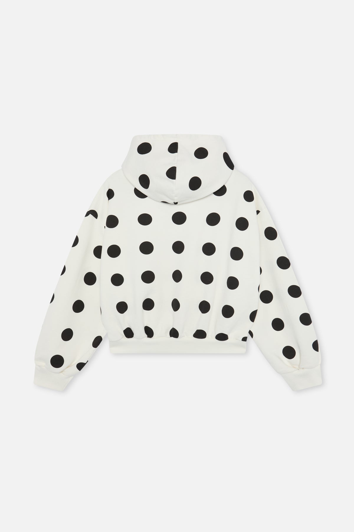Raw Dots White Hoodie