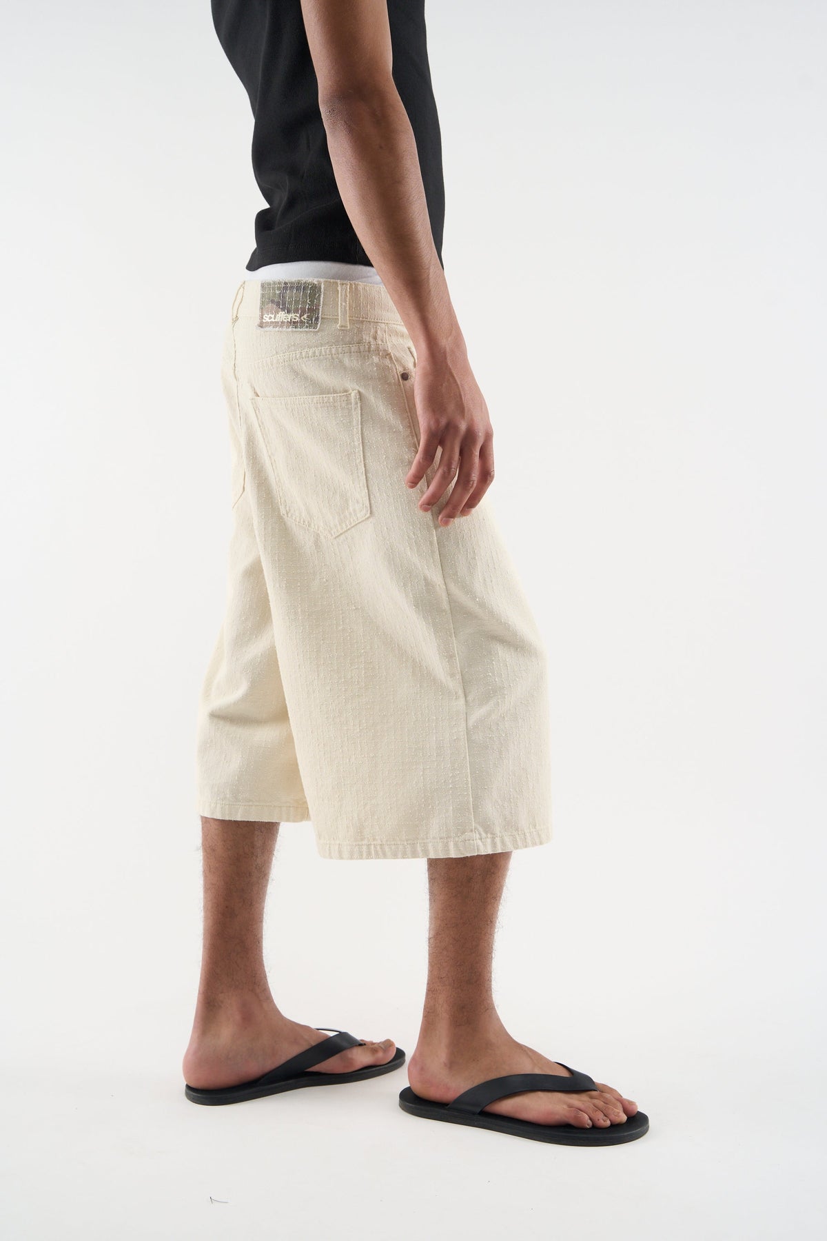 Ribstop Ecru Jorts