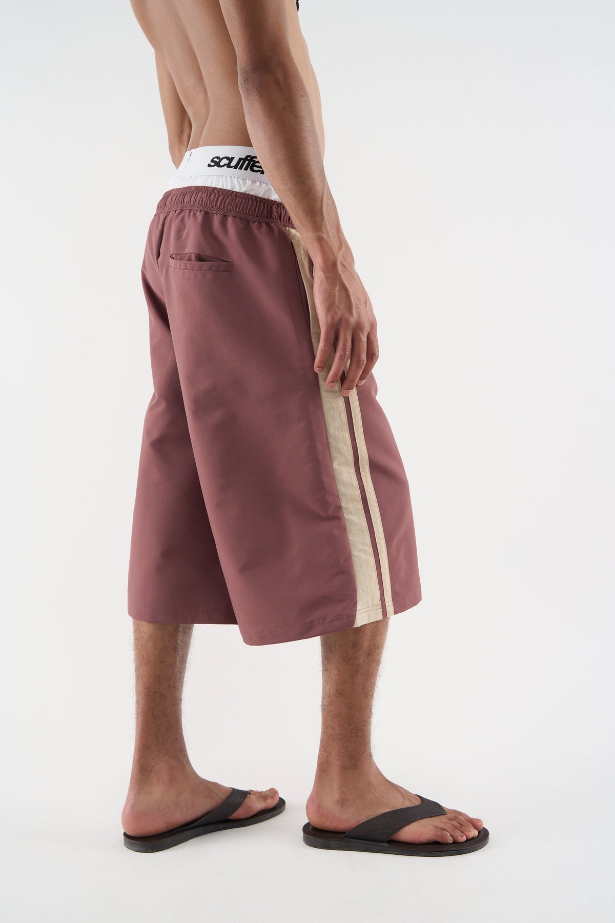 Tech Burgundy Jorts