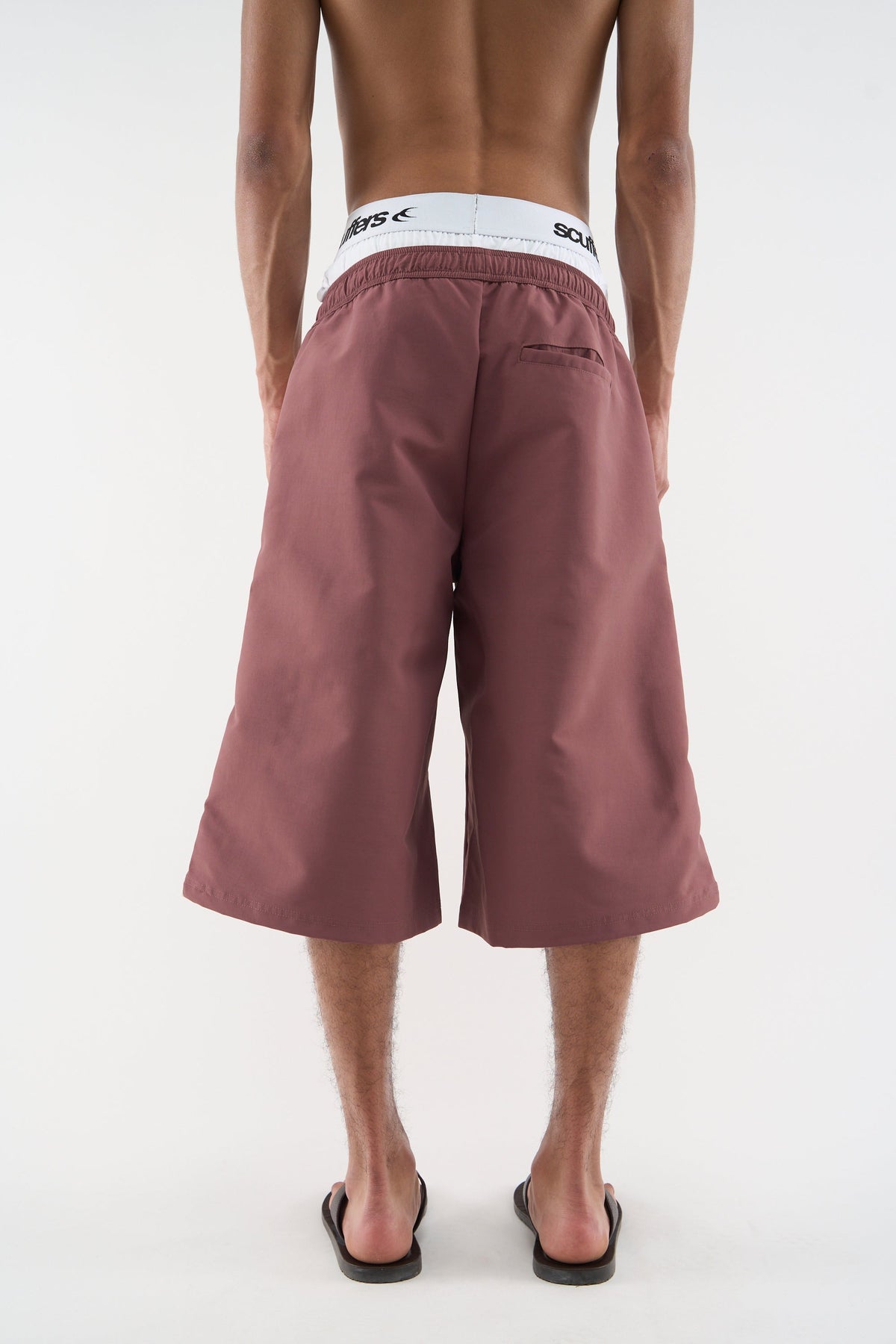 Tech Burgundy Jorts