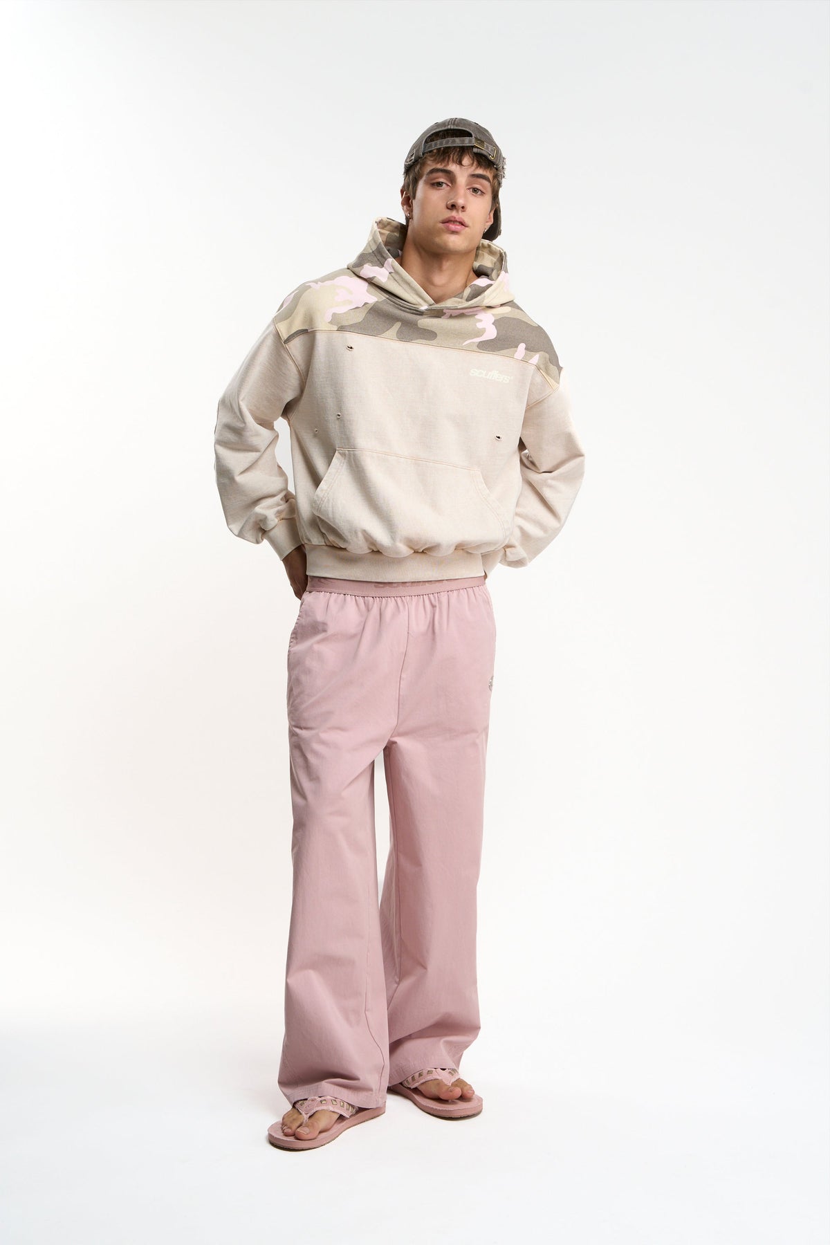 Lizzie Ecru Camo Hoodie