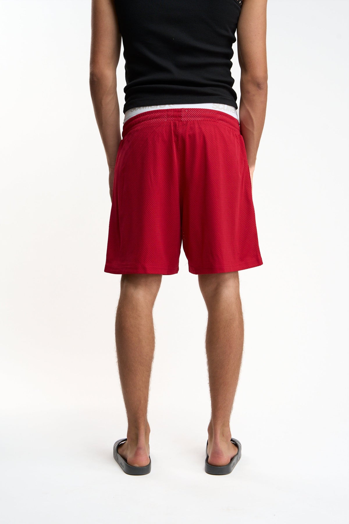 Withlove Red Mesh Shorts