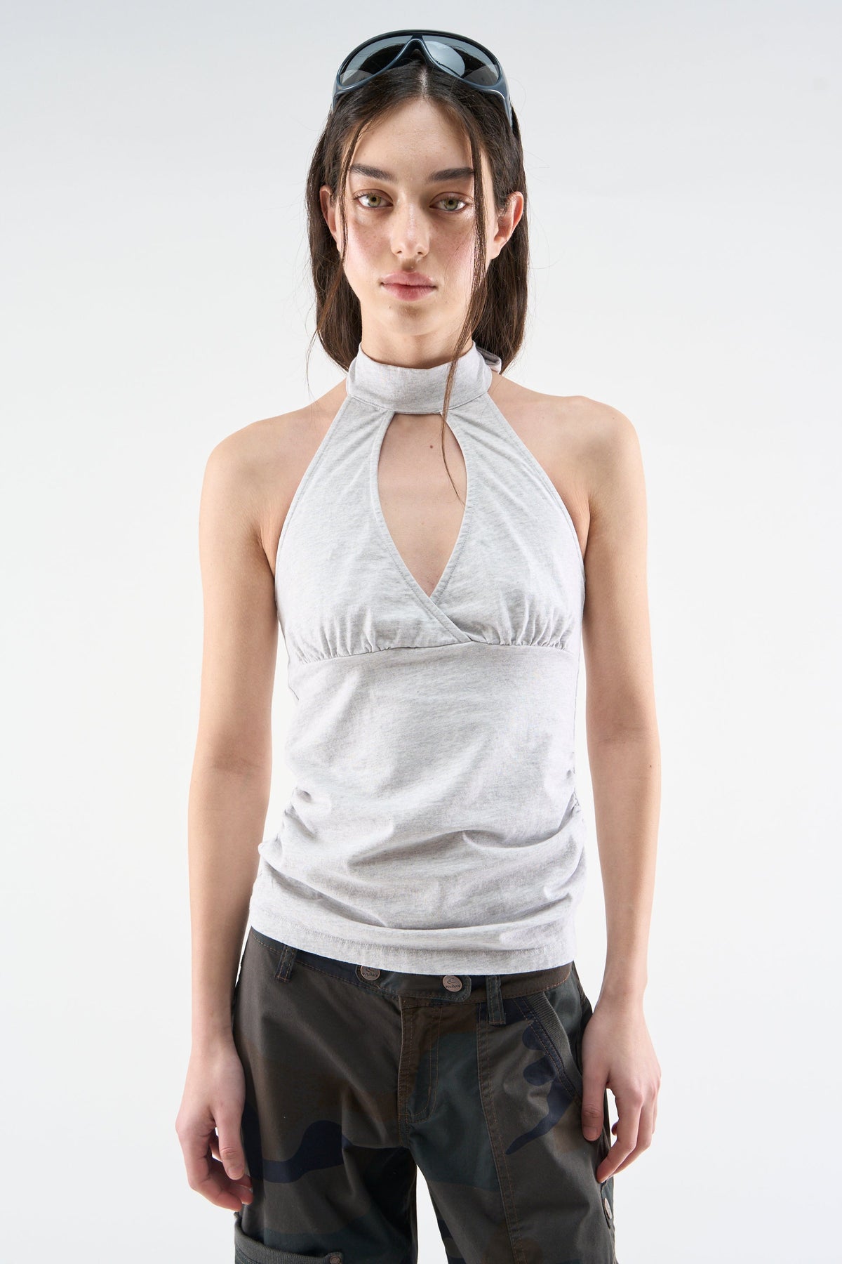 City Grey Melange Top