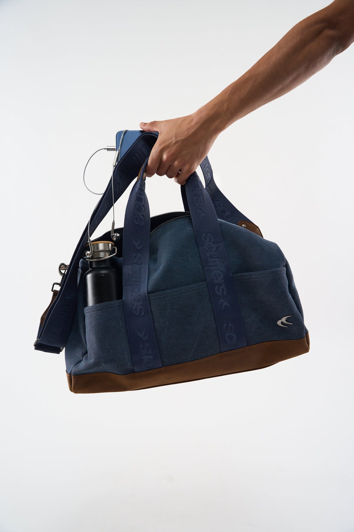 Canvas Navy Duffle Bag