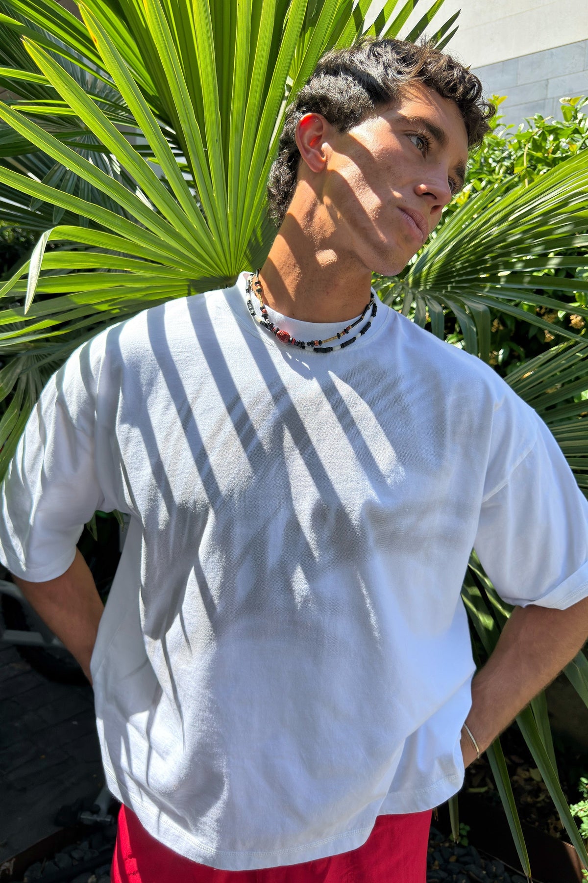 Palm Tree White T-Shirt