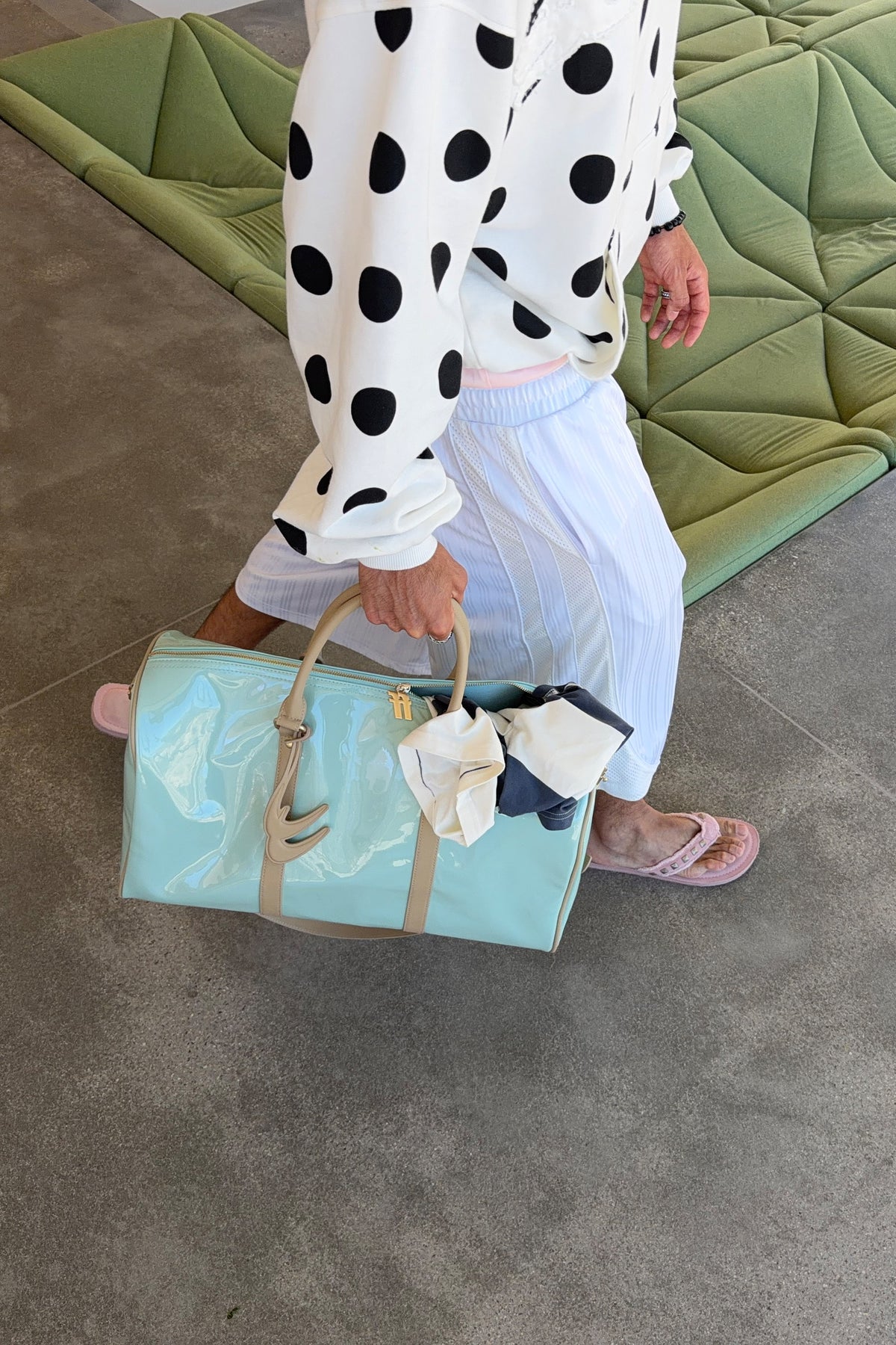 Carey Turquoise Duffle Bag