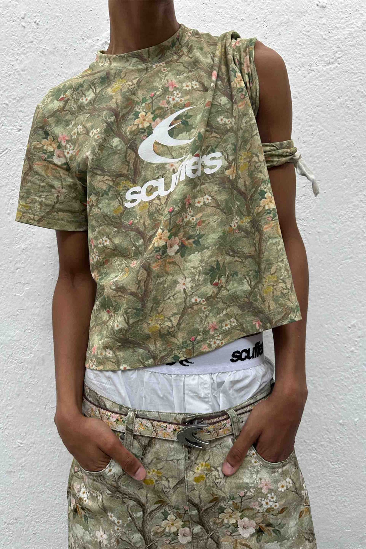 Real Flower Fitted T-Shirt