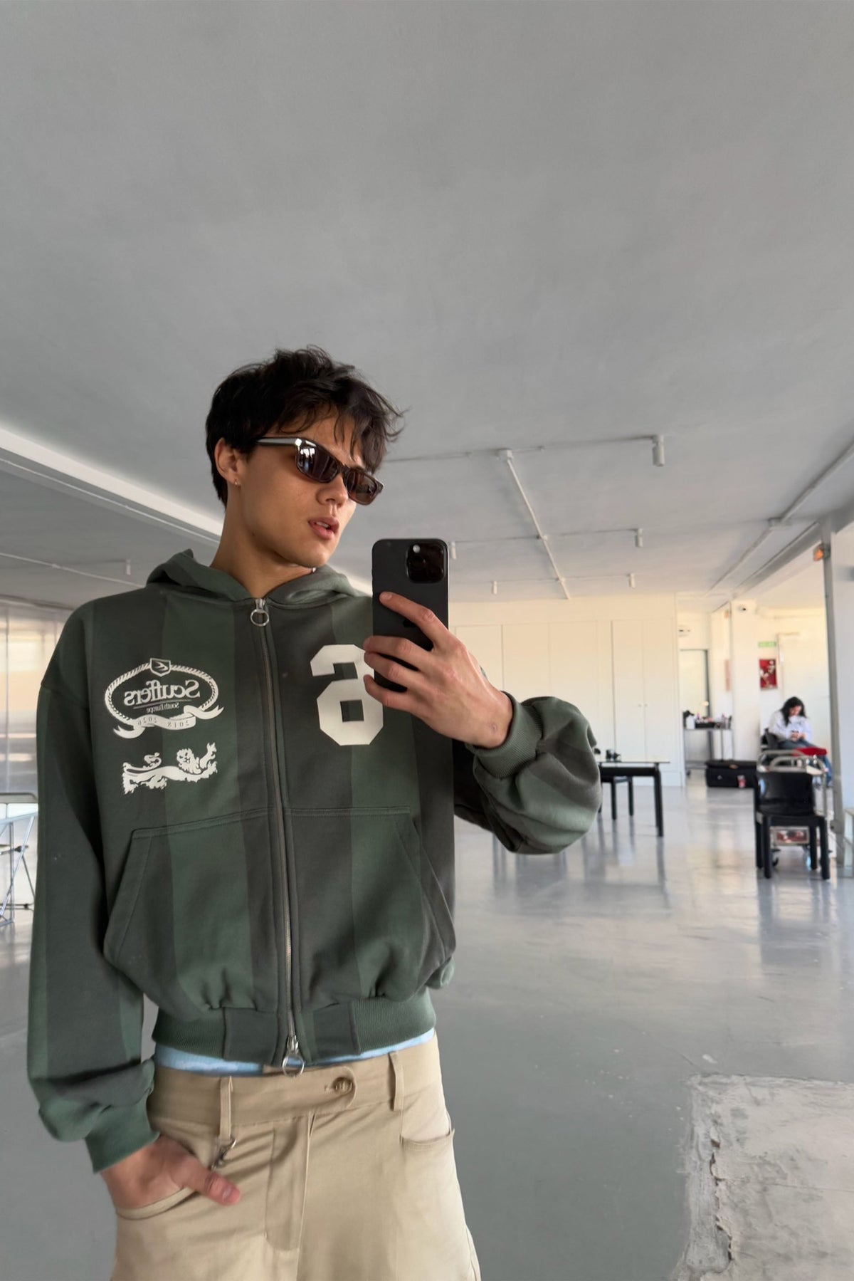 Picadilly Green Zipper