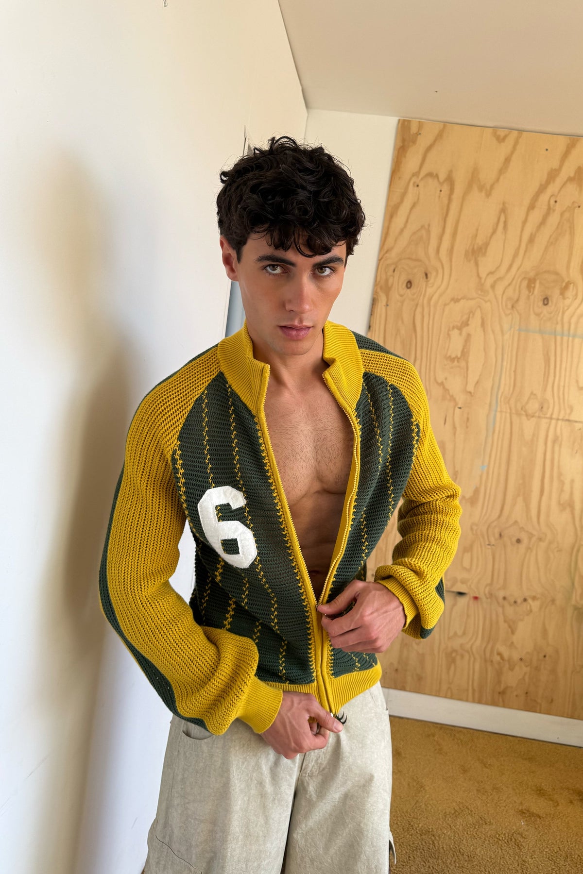 Beacon Yellow Knit Zipper