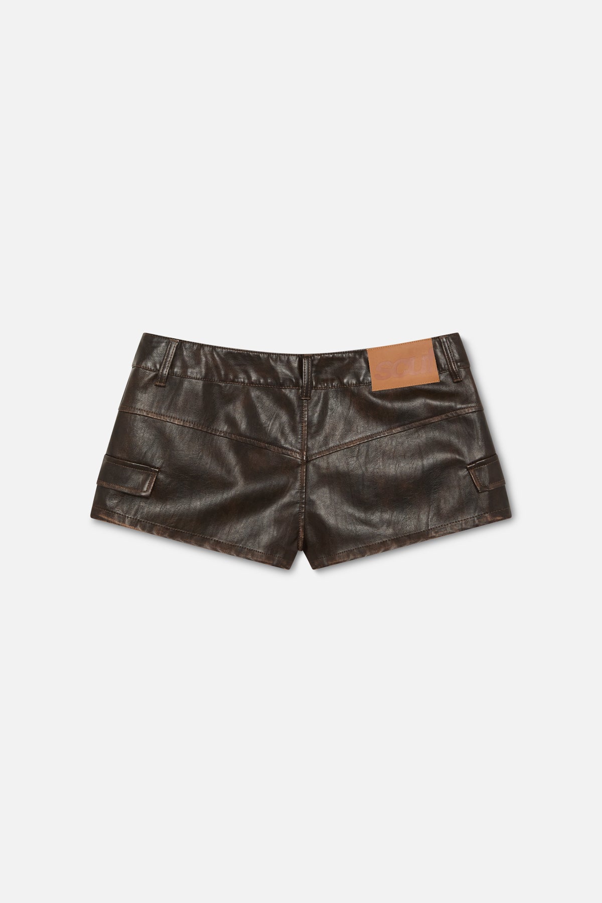 Meriem Brown Mini Shorts