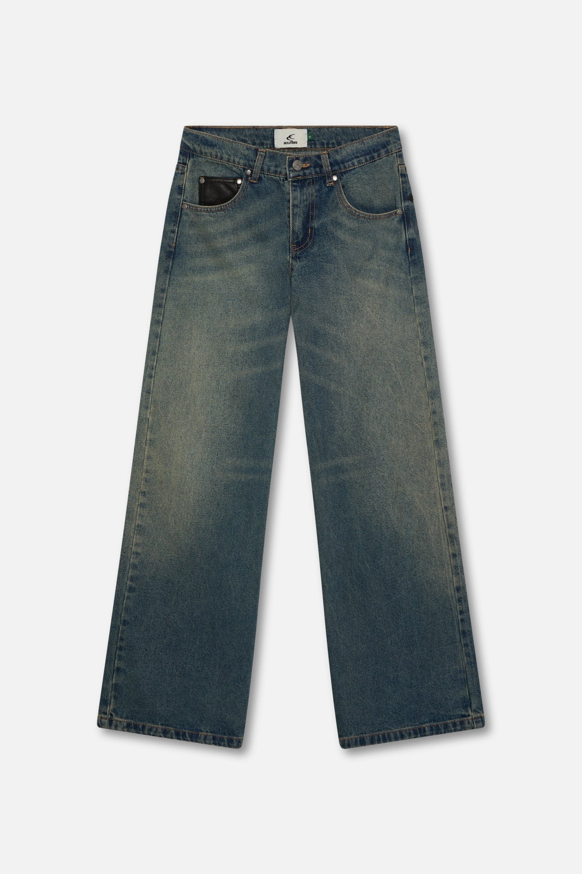Marlen Washed Blue Pants