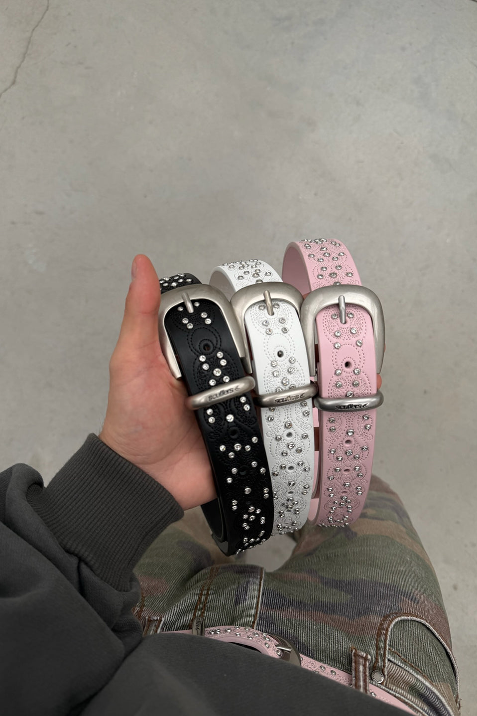 Shinning Light Pink Belt