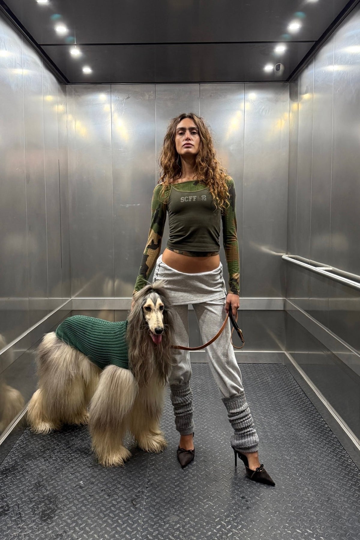Cozy Grey Melange Pants