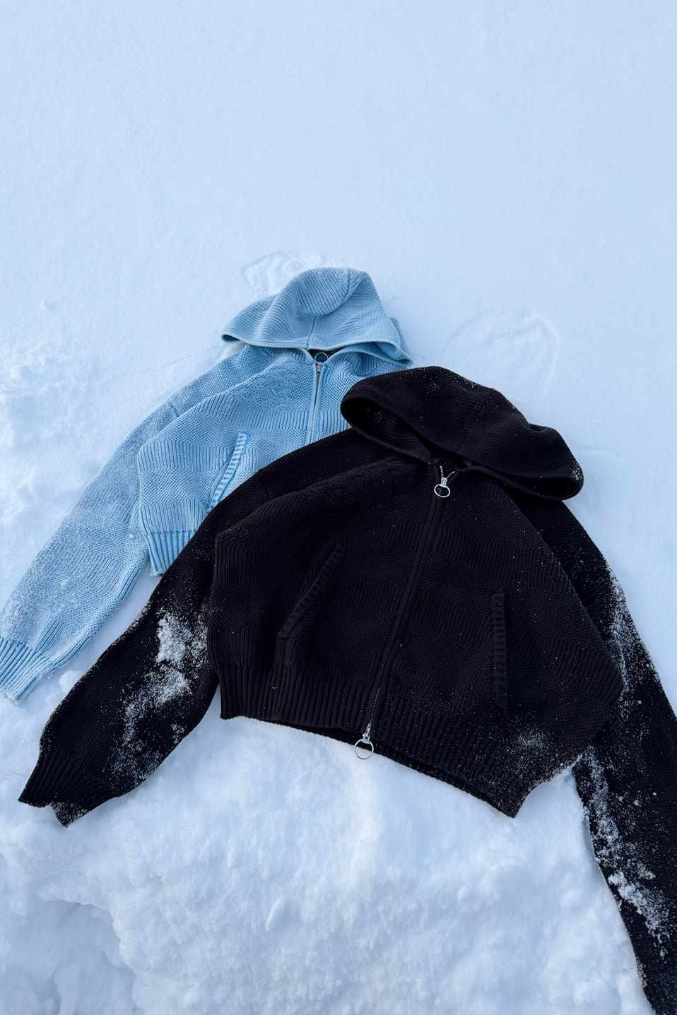 Nowhere Blue Knit Zipper