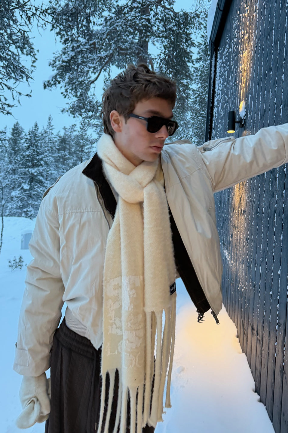 London Ecru Scarf