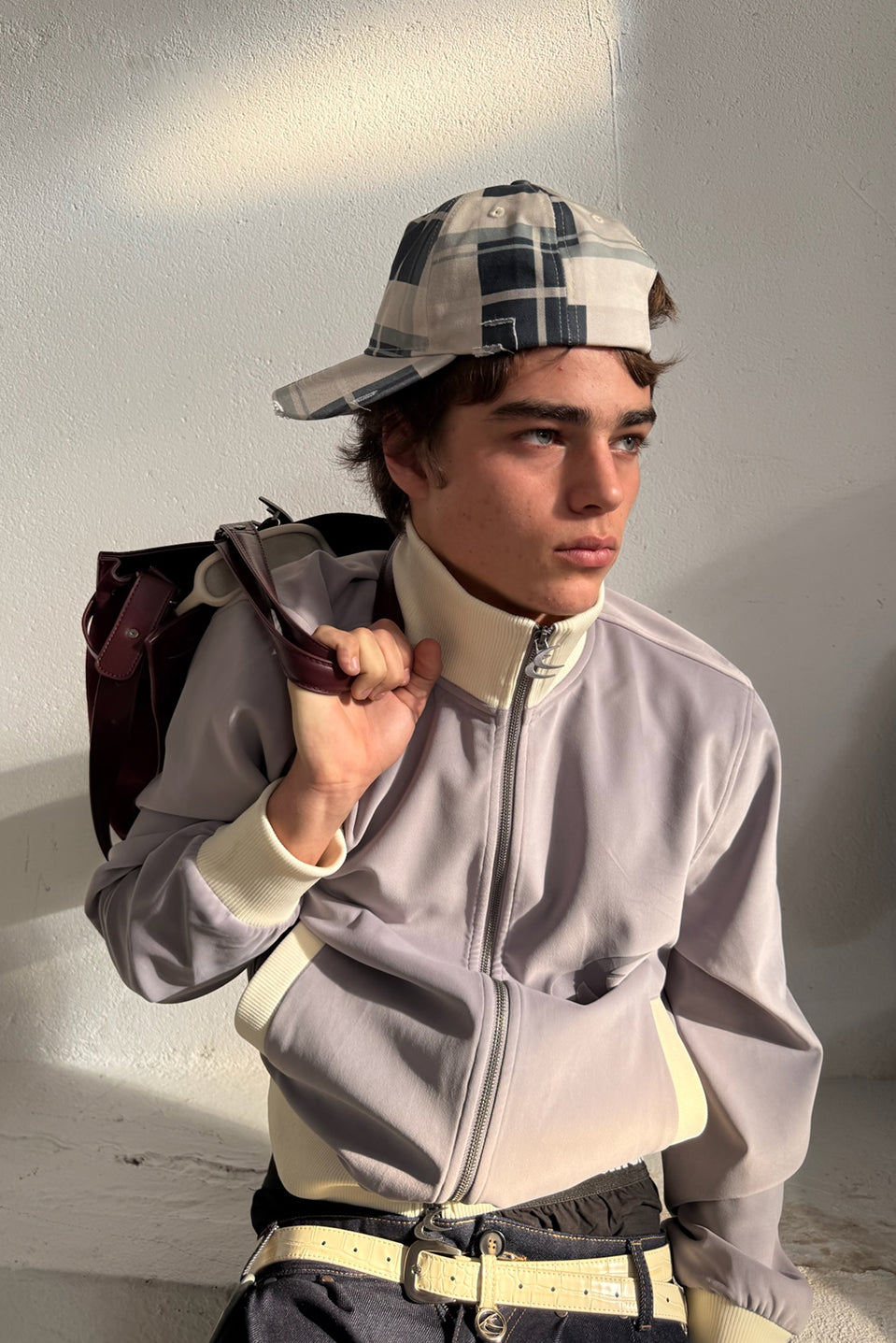 Checks Blue Cap