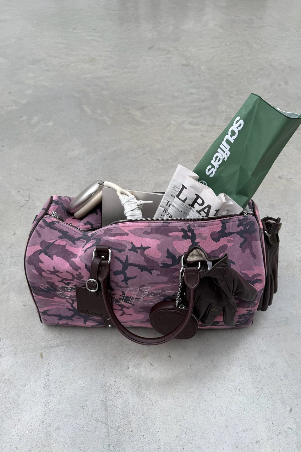 Camo Wine Duffle Bag