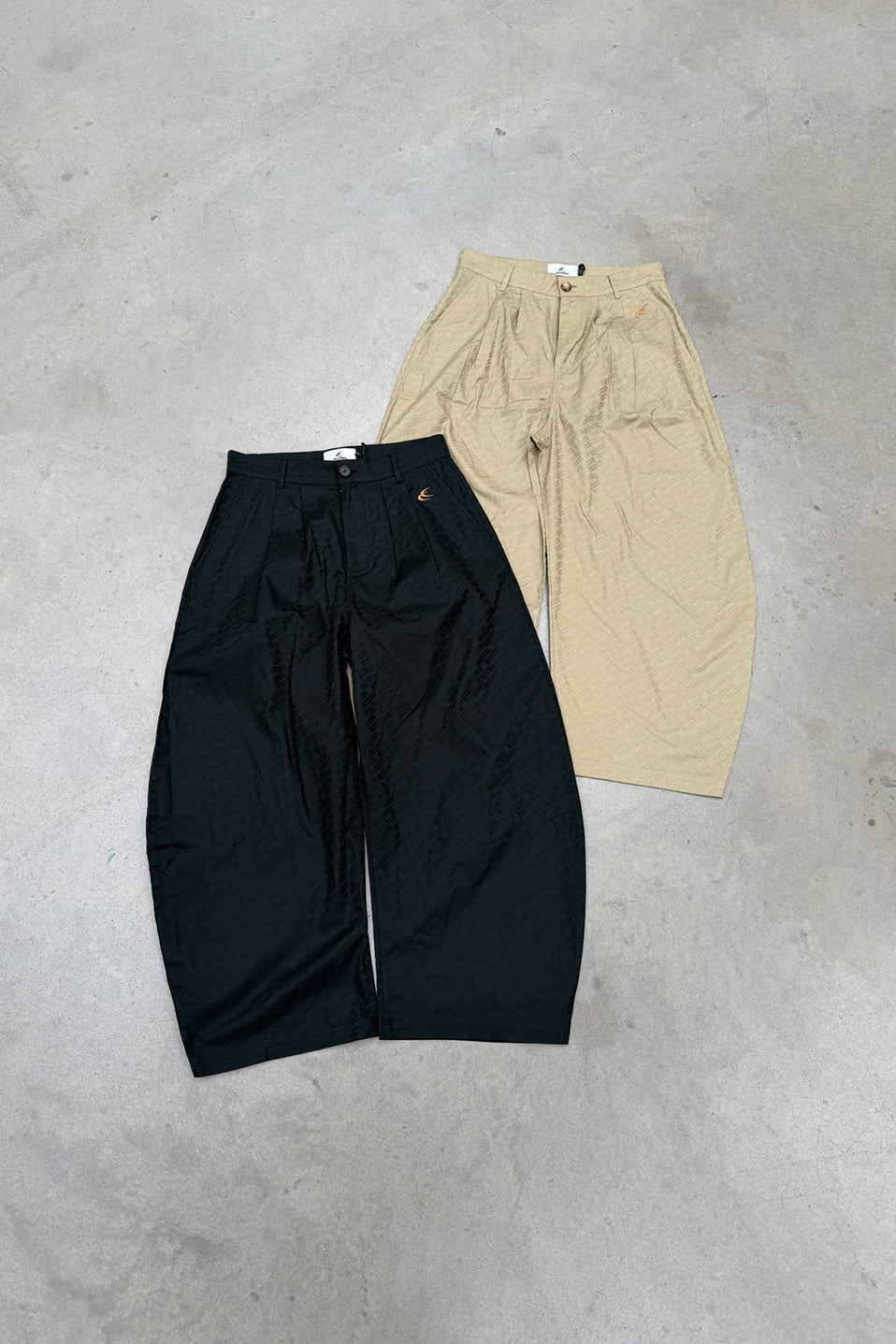 Monogram Shell Black Pants