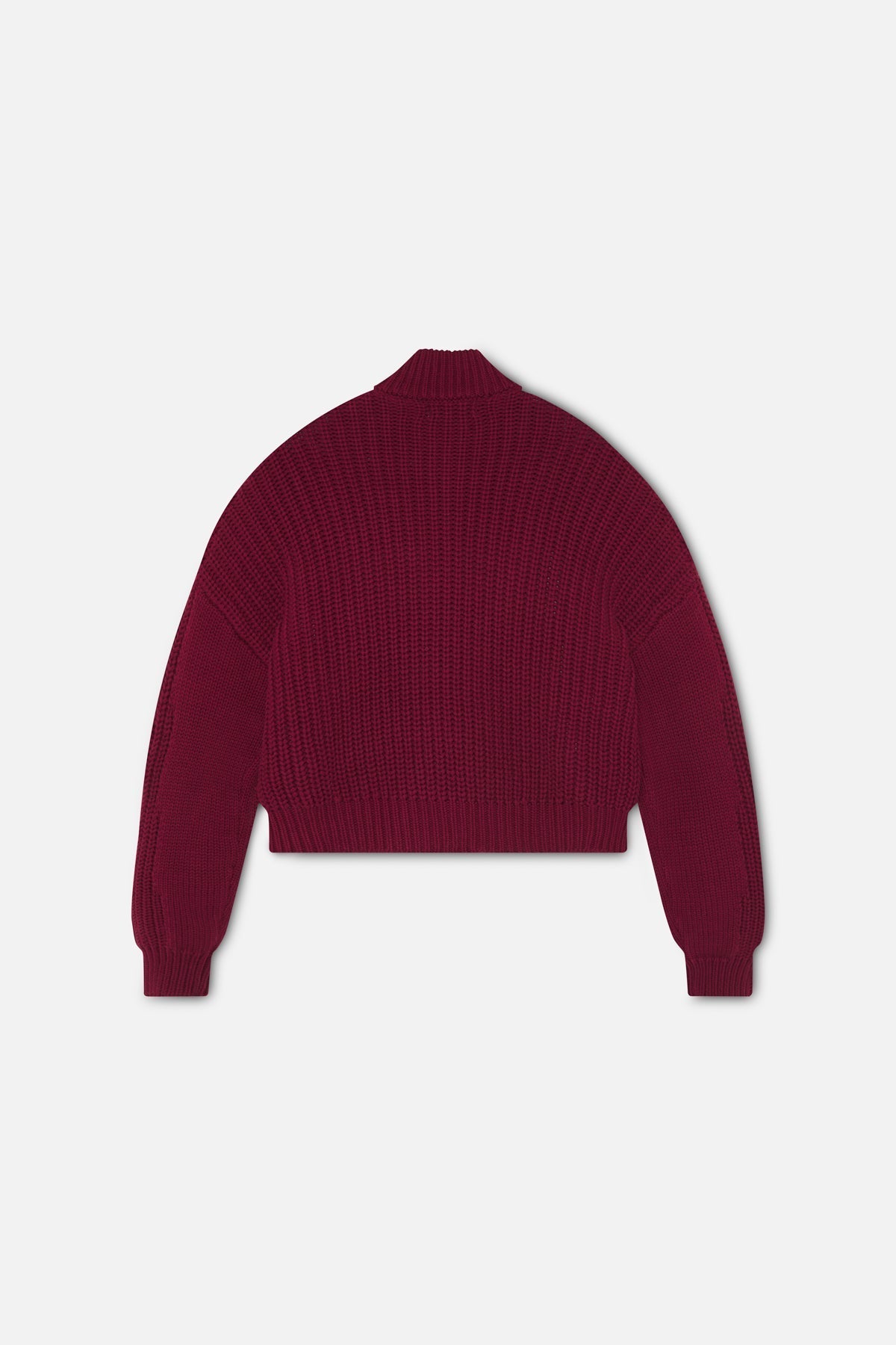 Scff Red Knit Zipper