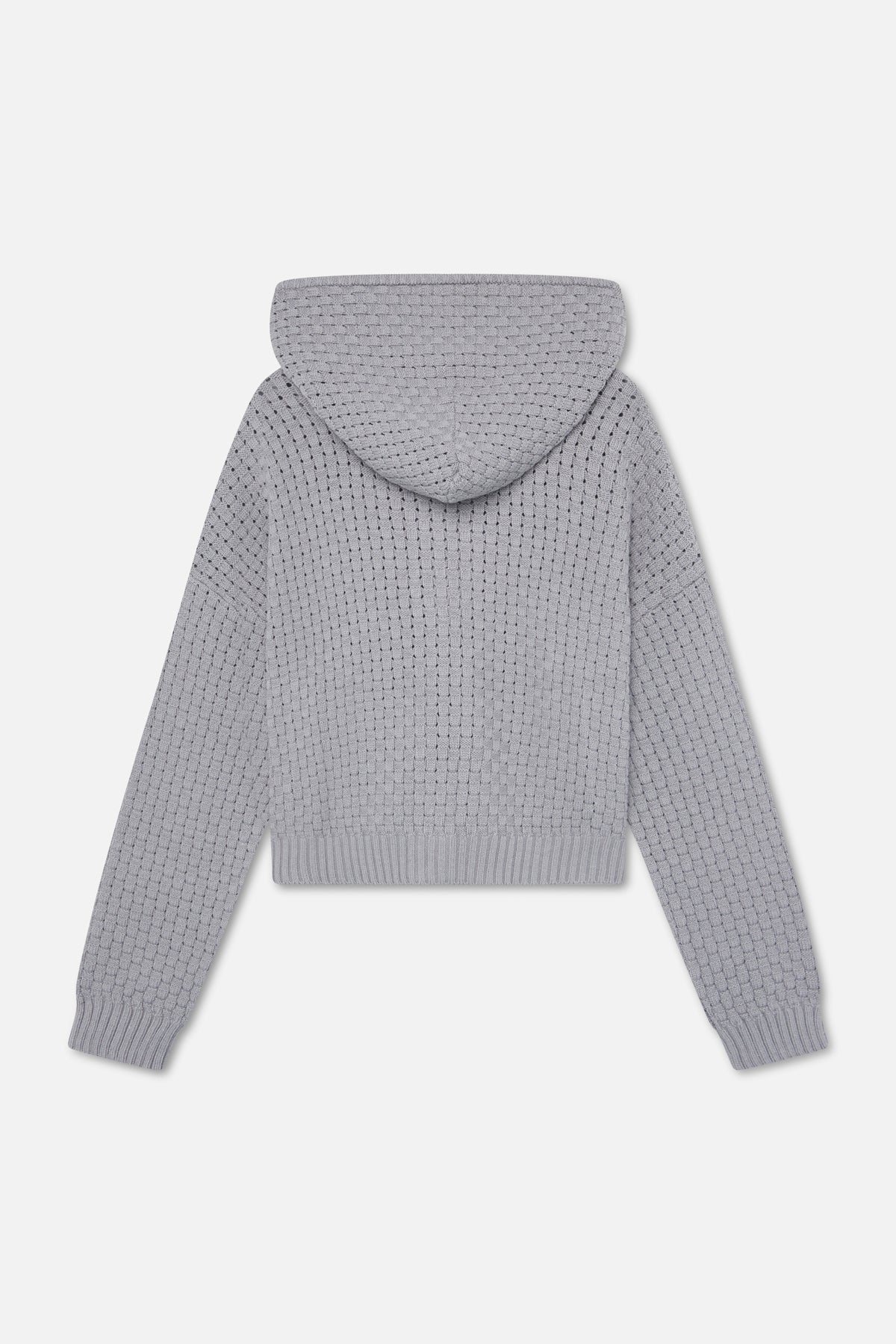 South Europe Light Grey Knit Zipper