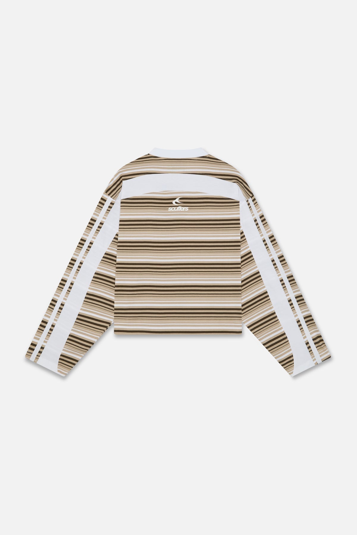 Sport Tech Brown Striped Longsleeve