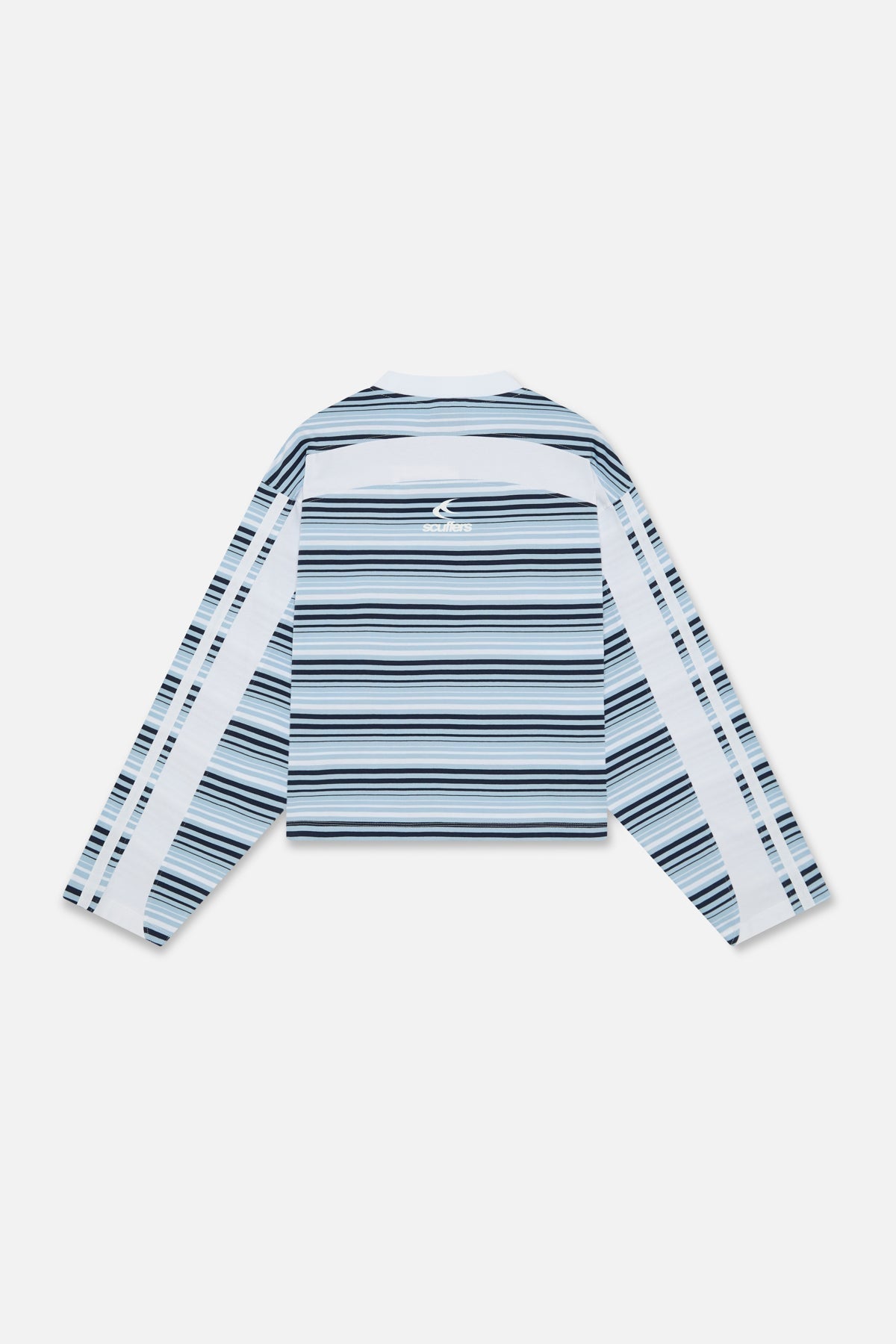 Sport Tech Navy Striped Longsleeve